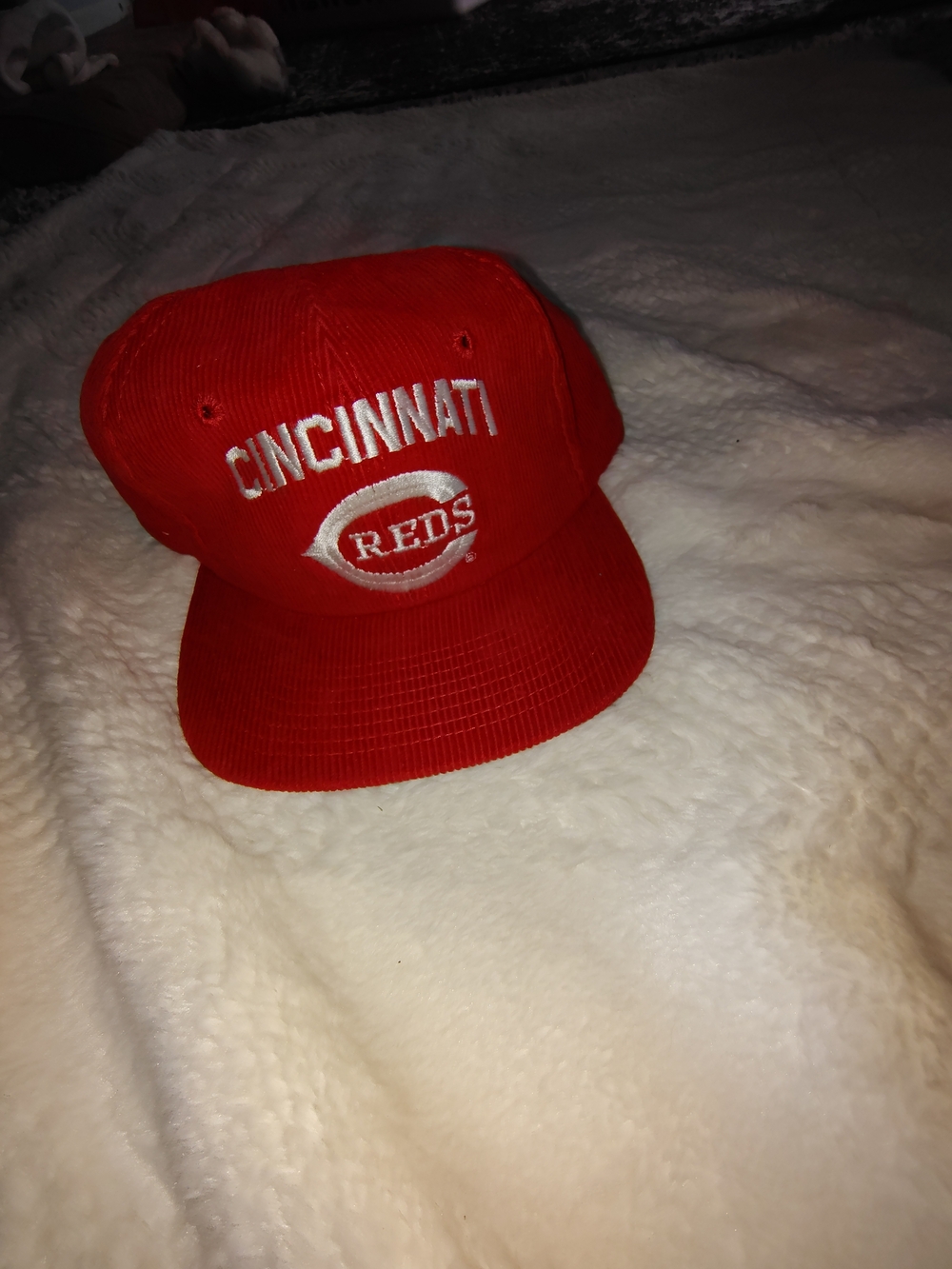 Cincinnati Reds Red Corduroy Baseball Cap